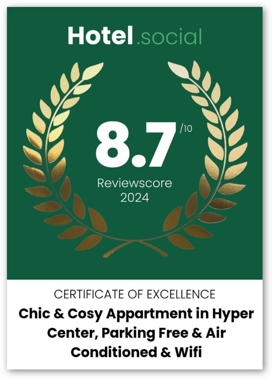 Chic & Cosy In Hyper Center, Parking Free & Air Conditioned & Wifi Appartement Nice